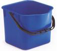 Ведра пластиковые синее и красное25Л ,установливаются на многофункциональных тележках