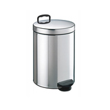 Урна с педалью 5л, нержавейка глянцевая
