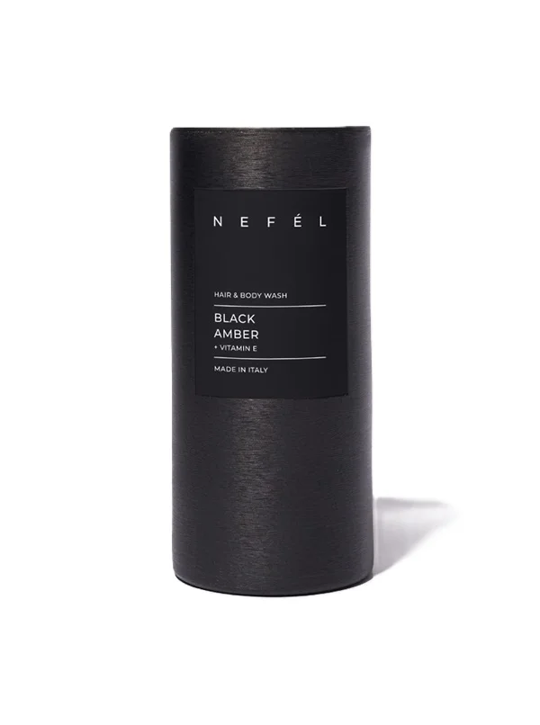 Suport pentru sticle Nefèl Black Amber Gel de duș și pentru păr