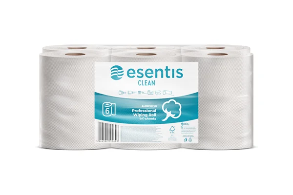 Prosoape de hârtie în role, 2 straturi, 100% celuloză, 100m cu rulare centrală 