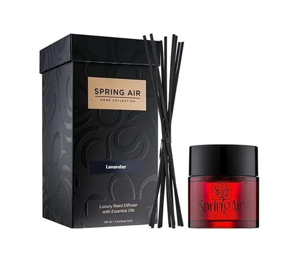 Аромамасло SPRING AIR Lavander с тростниковыми диффузорами, 100 мл