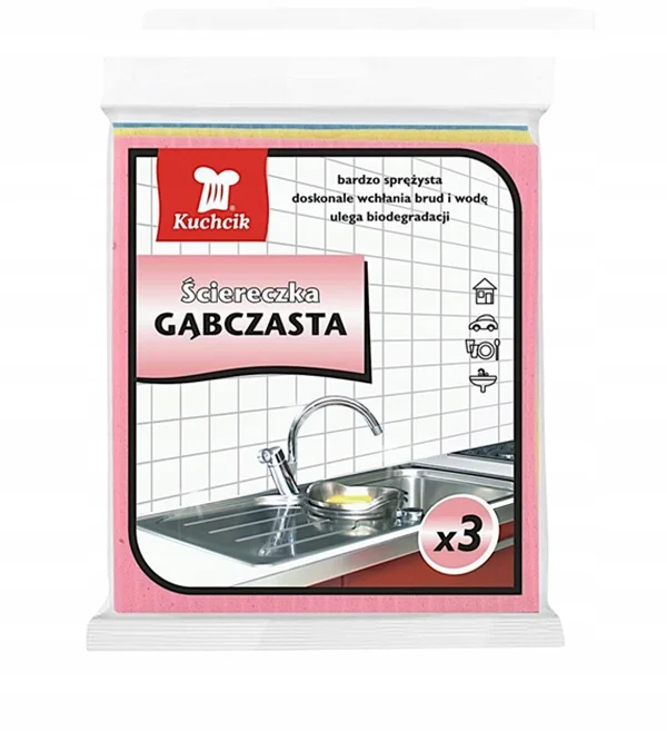 Lavete cauciucate Kuchcik 16x18 cm - 3 buc.